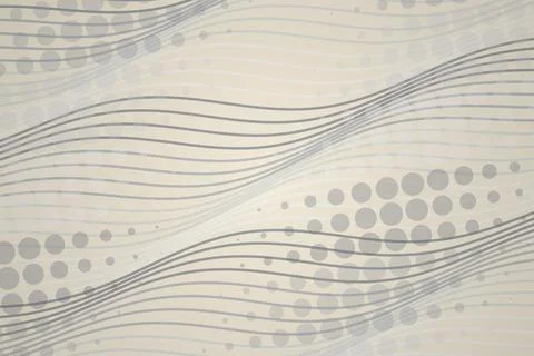 Abstract wave pattern with dots and lines on a light background Stock Photos
