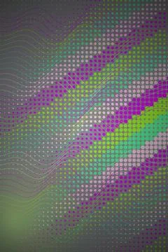 Abstract Wave Pattern with Dots Stock Illustration