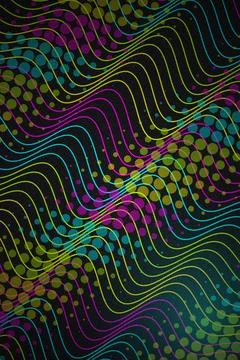 Abstract Wave Pattern with Dots Stock Photos