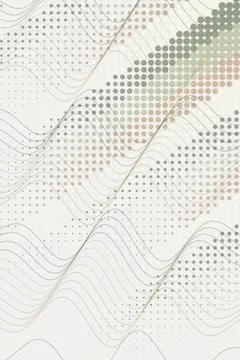 Abstract Wave Pattern with Dots Stock Photos