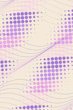 Abstract Wave Pattern with Dots Stock Photos