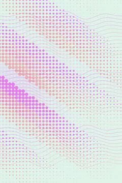 Abstract Wave Pattern with Dots Stock Photos