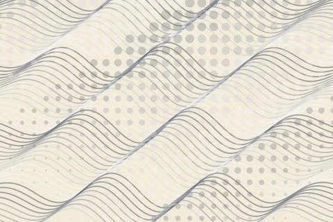Abstract wave pattern with dotted lines on beige background Stock Photos