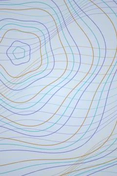 Abstract Wave Pattern with Geometric Center Stock Photos
