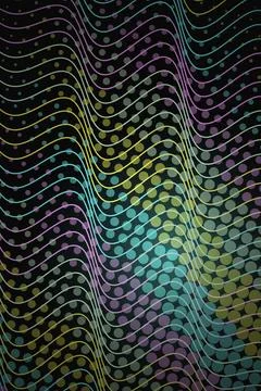 Abstract Wave Pattern Geometric Design Stock Photos