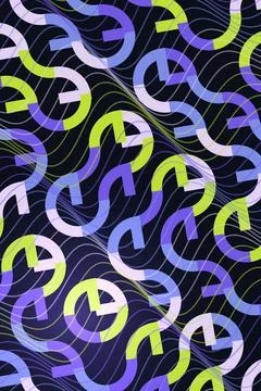 Abstract Wave Pattern Geometric Design Stock Photos