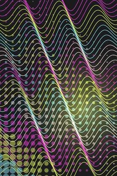 Abstract Wave Pattern with Geometric Elements Stock Photos