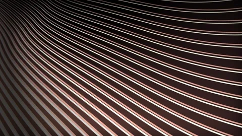 Abstract Wave Pattern With Geometric Lines Against A Dark Background Showca.. Stock Footage 302249991