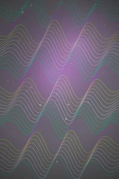 Abstract Wave Pattern Gradient Background Stock Illustration