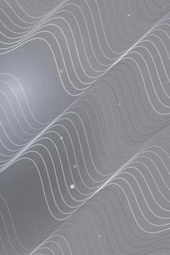 Abstract Wave Pattern Grey Stock Illustration