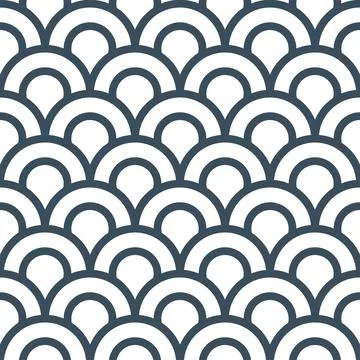 Abstract wave pattern. Japanese wave pattern. Stock Illustration