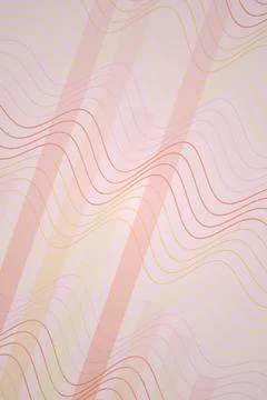 Abstract Wave Pattern in Pastel Pink and Gold イラスト素材
