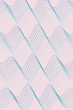 Abstract Wave Pattern Pink and Blue 스톡 일러스트