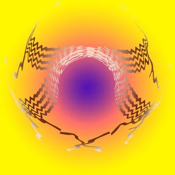 Abstract wave pattern purple blur disc Stock Illustration