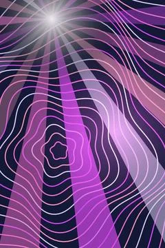 Abstract Wave Pattern with Radiant Light Stock Illustration