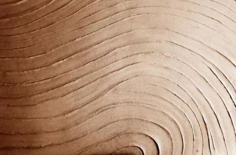 Abstract wave pattern on sand cement Stock Photos