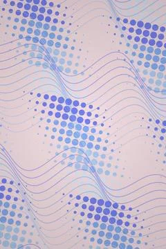 Abstract Wave Pattern with Scattered Circles Stock Photos