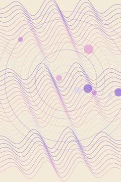 Abstract Wave Pattern with Subtle Circles Stock Photos
