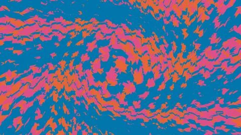 Abstract wave pattern in vibrant teal pink and orange colors Stockillustratie