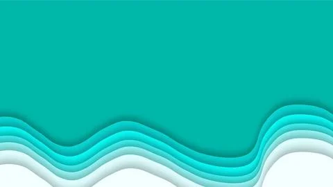 Abstract Wave Pattern with Vibrant Turquoise and White Colors for Modern De.. Stock Illustration