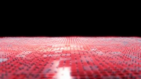 Abstract wave patterns, landscape with wave effects and colorful dots pattern Stock Illustration