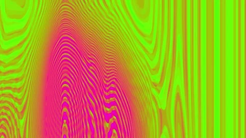 Abstract wave patterns swirl in cool blues and warm neon hues Video stock 338301658