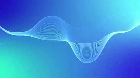 Abstract wave ribbons line background animation, smooth flowing gradient li.. Stock-Footage 329941467