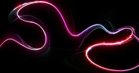 Abstract wave running flash Stock Footage 77388906