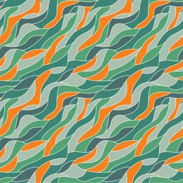 Abstract wave seamless pattern background. Vector イラスト素材