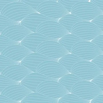 Abstract Wave Seamless Pattern Background. Vector Illustration Stock Illustration