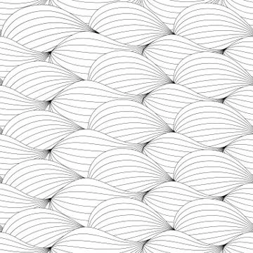 Abstract Wave Seamless Pattern Background. Vector Illustration Stock Illustration