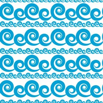 Abstract Wave Seamless Pattern Background. Vector Illustration イラスト素材