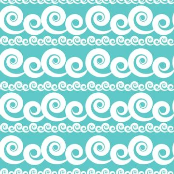 Abstract Wave Seamless Pattern Background. Vector Illustration 스톡 일러스트