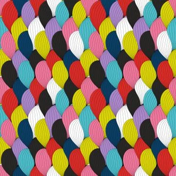 Abstract Wave Seamless Pattern Background. Vector Illustration 스톡 일러스트