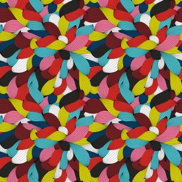 Abstract Wave Seamless Pattern Background. Vector Illustration Illustrazione stock