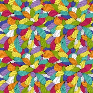 Abstract Wave Seamless Pattern Background. Vector Illustration Stock Illustration