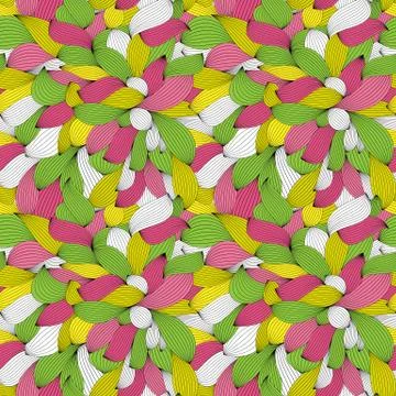 Abstract Wave Seamless Pattern Background. Vector Illustration Stock Illustration