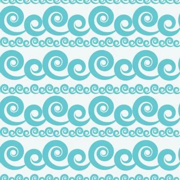 Abstract Wave Seamless Pattern on Background. Illustration Illustrazione stock