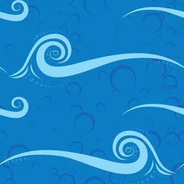 Abstract wave seamless pattern Stock Illustration
