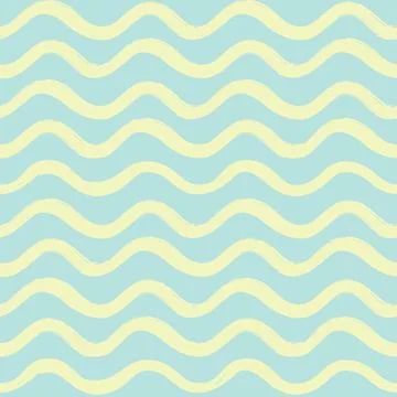 Abstract wave seamless pattern. Stylish geometric background. Stock Illustration