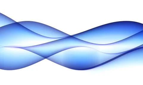 Abstract Wave Set on White Background. Illustration Stock Illustration