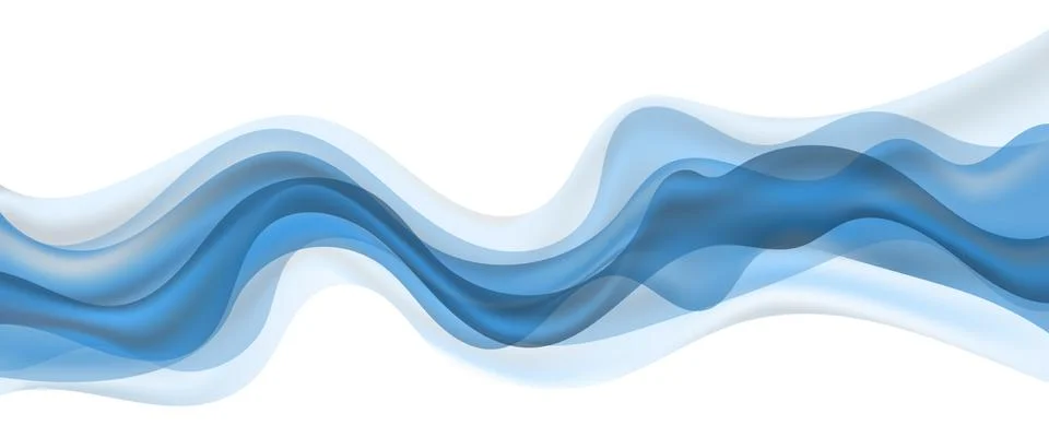 Abstract Wave shape lines flow Stock Illustration