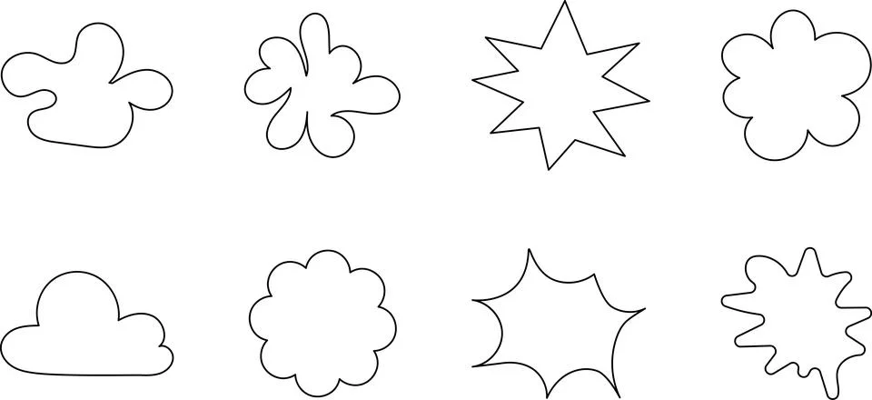 Abstract wave shape stickers. Zig zag wavy shape frames. Vector abstract 库存插图