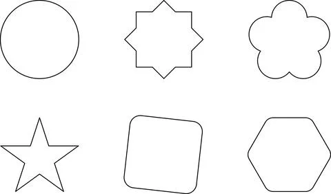 Abstract wave shape stickers. Zig zag wavy shape frames. Vector abstract Illustrazione stock