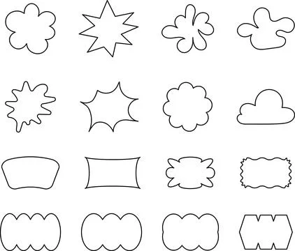 Abstract wave shape stickers. Zig zag wavy shape frames. Vector abstract Illustrazione stock