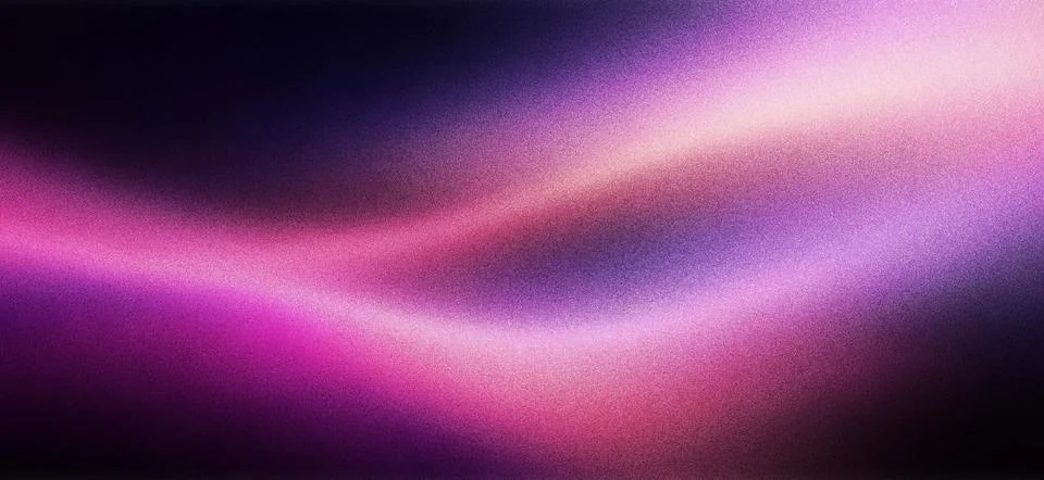 Abstract wave of soft glowing purple light against dark background 스톡 일러스트