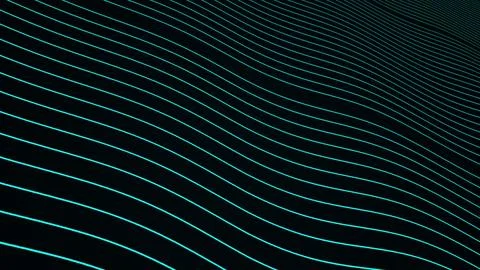 Abstract Wave Stroke Line Internet Network Stream Waveform Image Stock Illustration
