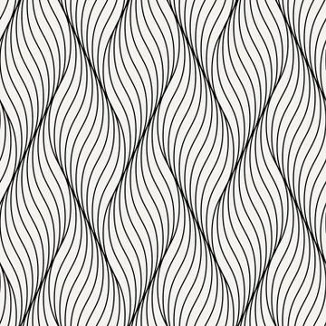 Abstract wave stylish texture. Vector seamless geometric pattern 스톡 일러스트