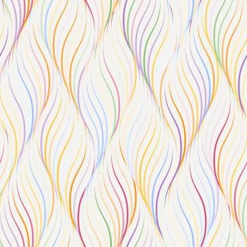 Abstract wave stylish texture. Vector seamless geometric pattern Stock Illustration