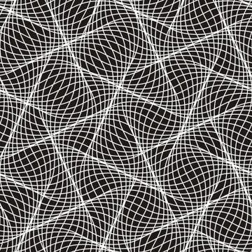 Abstract wave stylish texture. Vector seamless geometric pattern Stockillustratie